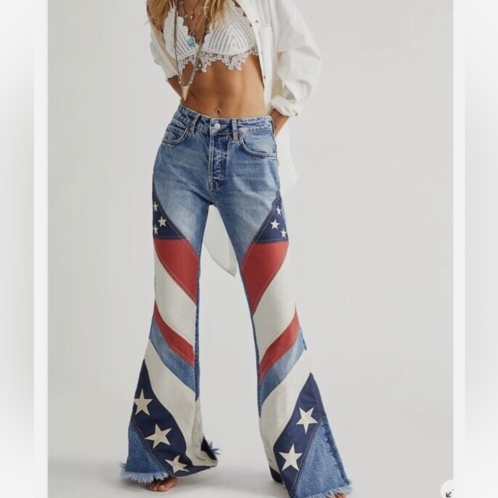 Rare Free People Betsy Flare Jeans